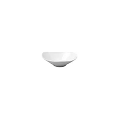 Fine Bone China William 4 Oz Triangle Soup Bowl, White