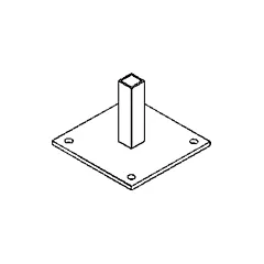 Duratrack Curtain Partition Floor Mount (BS12)