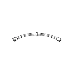 Duratrack Ceiling Mounted 90° Curved Curtain Partition Track, 3' (16CT3C)