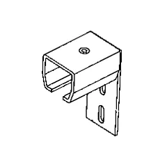 Duratrack Curtain Partition Wall Mount End Connector (16EMD)