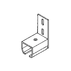 Duratrack Curtain Partition Wall Mount End Connector (16EMU)