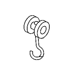 Duratrack Rouleau simple en nylon pour rail de roulement de murs-rideaux