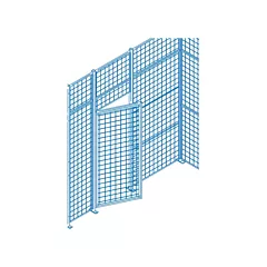 Kleton Wire Mesh Partition Components - Swing Doors