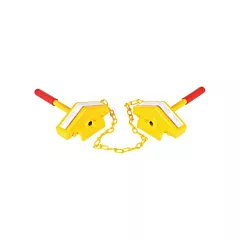 Vestil Combo cale à rail unique, 1 Nbre de cales (SRC/SRC)