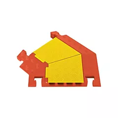 Checkers Industrial Products Linebacker® 4-Channel Heavy Duty Cable Protector - Left Turn