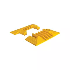 Checkers Industrial Products Yellow Jacket® 4-Channel Heavy Duty Cable Protector - End Caps, 1.25
