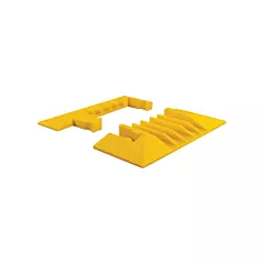 Checkers Industrial Products Yellow Jacket® 5-Channel Heavy Duty Cable Protector - End Caps, 1.25