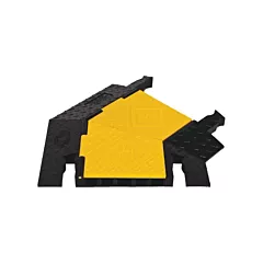 Checkers Industrial Products Yellow Jacket® 5-Channel Heavy Duty Cable Protector - Right Turn (YJ5TR-125-Y/B)
