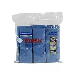 Cloth WypAll Blue Microfiber w/ Microban Blue (VMKIMB83620)