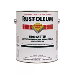 Rust-Oleum Acrylic Dust Proofer Floor Sealer, Gallon, Clear, 1 gal., 1 gal., Low-Gloss (251282)