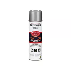 Rust-Oleum Peinture de marquage linéaire de précision à base de solvant, Canette aérosol, Argent, 20 oz, 17 oz (239007)