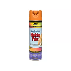Aervoe Peinture de marquage de construction, Canette aérosol, Orange fluorescent, 20 oz, 17 oz (247)