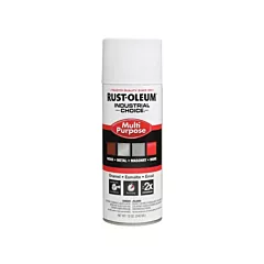 Rust-Oleum Apprêt peinture-émail en aérosol Industrial Choice système 1600, Canette aérosol, Blanc, 16 oz, 12 oz, Très mat (1681830V)