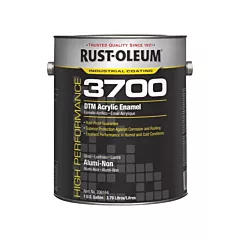 Rust-Oleum Émail acrylique DTM haute performance 3700, Gallon, Argent/Aluminium, 1 gal., 1 gal., Brillant (206164)
