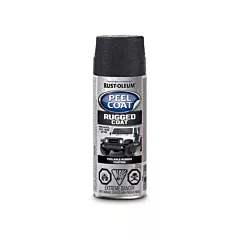 Rust-Oleum Revêtement caoutchouté pelable et rugueux pour automobile, Canette aérosol, Noir, 312 g, Texturé (328894)