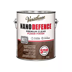 Rust-Oleum Fini pour planchers transparent de première qualité Varathane(MD) Nano Defence(MD), Gallon, 3,78 L, 3,78 L, Mat (281773)