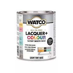 Rust-Oleum Watco® All In One Lacquer + Colour Light Tint Base, Can, 946 ml, 917 ml, High-Gloss (349401)