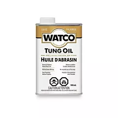 Rust-Oleum Huile d’abrasin Watco(MD), Bidon rectangulaire, 946 ml, 946 ml, Transparent (341850)