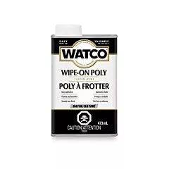 Rust-Oleum Teinture à essuyage en poly Watco(MD), Bidon rectangulaire, 473 ml, 473 ml, Satin (341848)