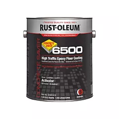 Rust-Oleum Concrete Saver 6500 System High Traffic Floor Coating Activator, Gallon, White, 1 gal./3.7 L, 1 gal./3.7 L, High-Gloss (S6501410)