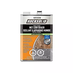 Rust-Oleum RockSolid® Wet Look Sealer, Rectangular Can, Clear, 3.78 L, 3.78 L, Gloss (303656)