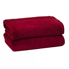 ZEN Bath Towels 100% Certified Organic Cotton  2/Pack | Size 30x54 | Lava |Eco-Friendly Luxury