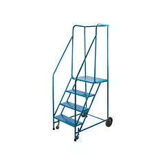 Kleton CSA Rolling Step Ladder with Spring-Loaded Front Casters