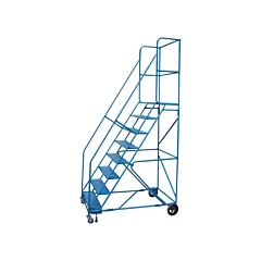 Kleton CSA Rolling Step Ladder with Locking Step and Spring-Loaded Front Casters