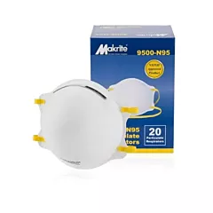 Makrite 9500-N95 NIOSH N95 Respiratory Masks - Box of 20