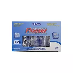 EZ Floss Advanced Clean Flossers Individually Wrapped 120/box