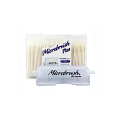 Micro-brouche (MBPSF400K) Plus Kit de dispensateur d'applicateurs Blanc Superfine, Dispenser avec 400 Applicateurs