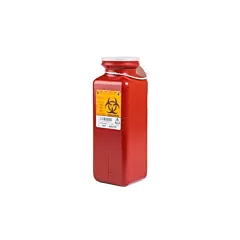 Medegen Non-Stackable Sharps-Tainers 1.7Qt, Tall Tray Size, Locking Cap 