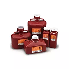 Medegen (236-185S) 0.7q Non-stackable Sharps Container (Red)