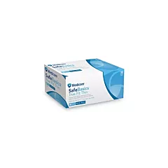 Medicom SafeBasics True Fit Thin Blue Nitrile Gloves | Size LARGE - 300/box 
