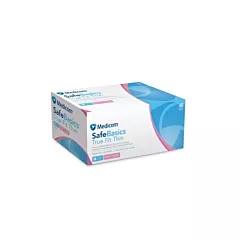 Medicom SafeBasics True Fit Thin Pink Nitrile Gloves 300/box MEDIUM 