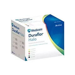 Medicom Duraflor Halo 5% Sodium Fluoride White Varnish Unit Dose Bulk Pack 250/box Spearmint