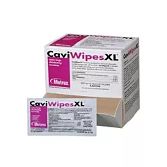CaviWipes Surface Disinfectant Wipes 3 Minute Single Use Packets 50/box (VMMETRX1155)
