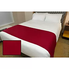 Linen Plus Hospitality Milan Square Bed Runners Cherry-King 25