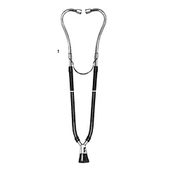 Ford Stethoscope Chrome w/ Shallow Bell & Plastic Ear Tips ***Discontinued*** (VMMILT1-4)