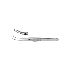 Stainless Steel Curved Eye Dressing Forcep 4