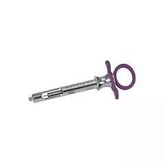 GripRite Syringe-Petite Aspirating CW, Purple Silicone Grips (VMMILT76-43)
