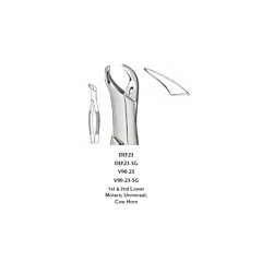 Miltex DEF23 Extracting Forceps, Lower Molars, each 