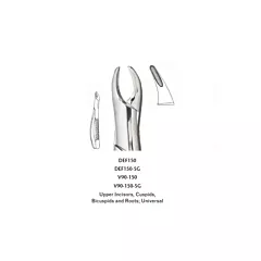 Miltex DEF150 Extracting Forceps, Upper Anterior 
