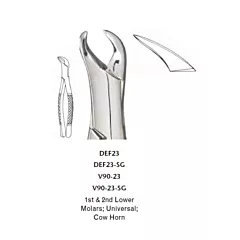 Miltex Vantage 90-23 Extracting Forceps Lower Molars 