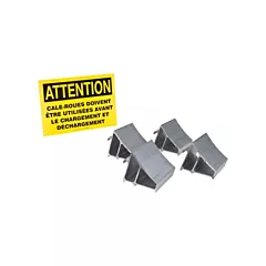 Ideal Warehouse Innovations Aluminum Wheel Chock Kit, 35