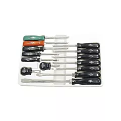 JET ABS Handle Screwdriver Set, 14 No. of Pieces, Magnetic (20911)