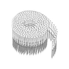 Duchesne Clous en rouleaux 15°, fil soudé