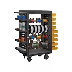 Durham Manufacturing Étagères mobiles à huit montants pour matériaux bobinés, 18-1/8