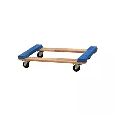 Wesco Open Deck Rubber Ends Dolly, 18