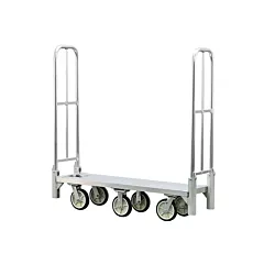 New Age Industrial Aluminum U-Boat Folding Bulk Delivery Cart, 18